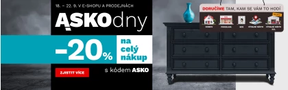 ASKO dny 20% na vše 18-22-9-2026
