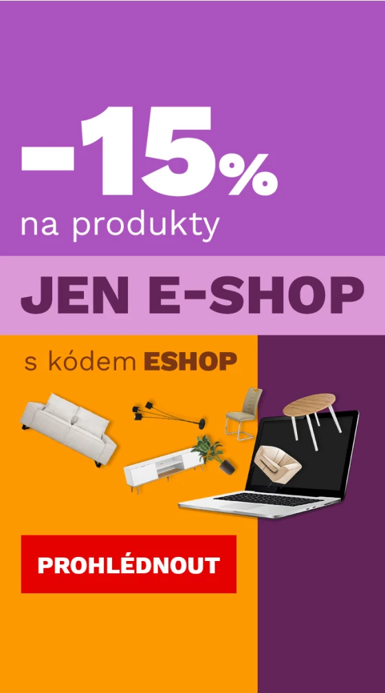 15 % na produkty jen v e-shopu 13-15-9-2026
