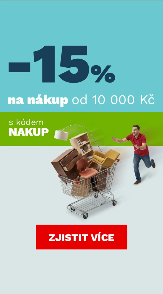 15 % na nákup od 10 000,- 31.8. - 3.9.2026