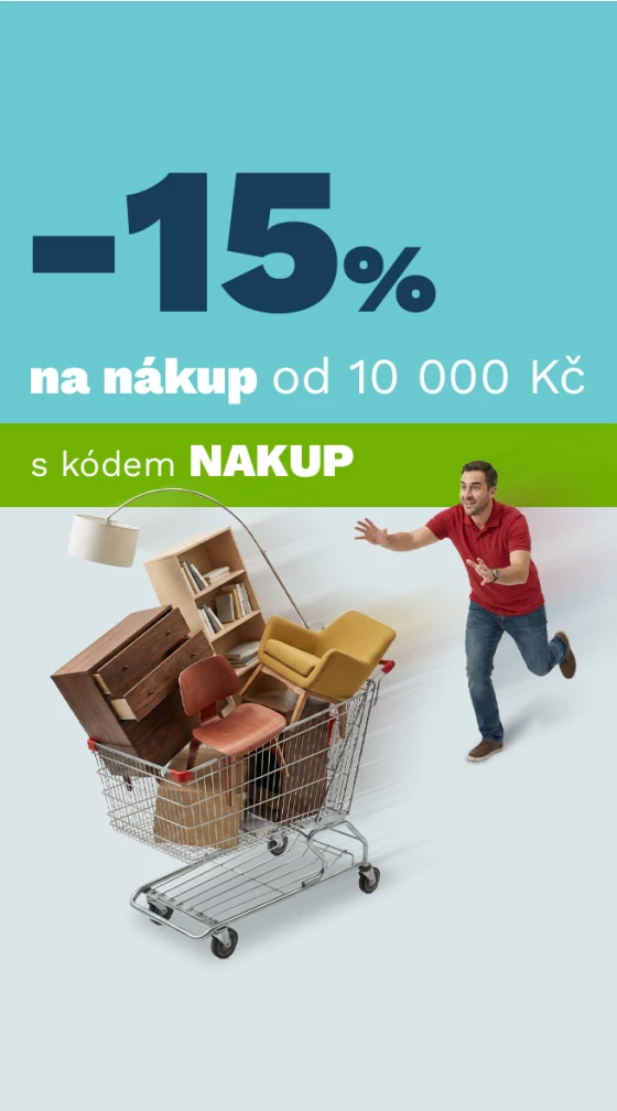 15 % na nákup od 10 000,- 31.8. - 3.9.2026