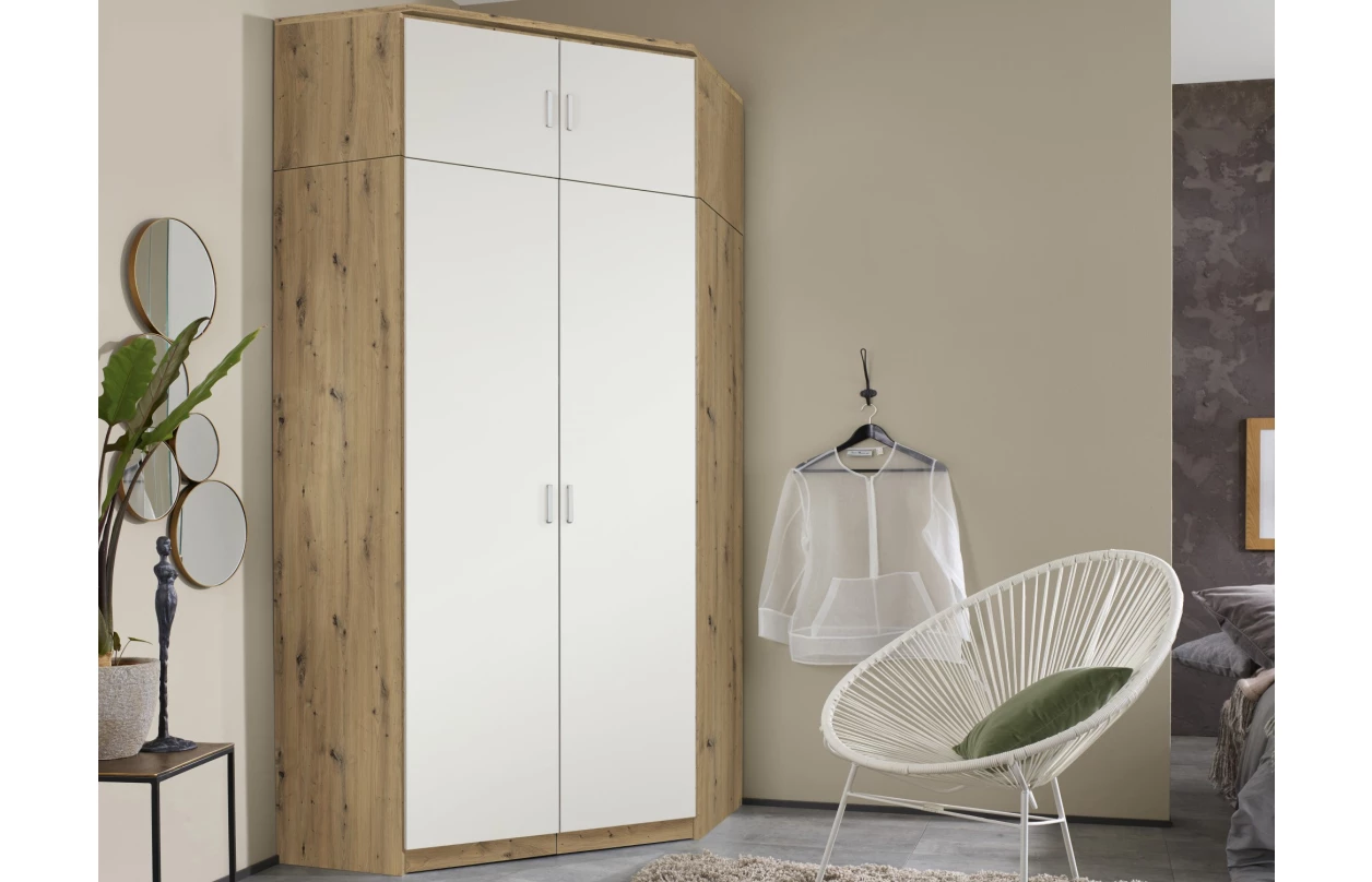 Skříňový nástavec Bremen, 136 cm, dub sonoma/bílá 25