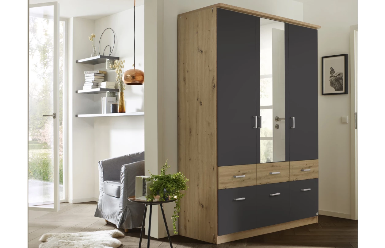 Skříňový nástavec Bremen, 136 cm, dub sonoma/bílá 30