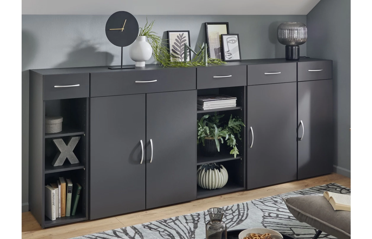 Skříň s děleným prostorem Multiraum, 80 cm, bílá 11
