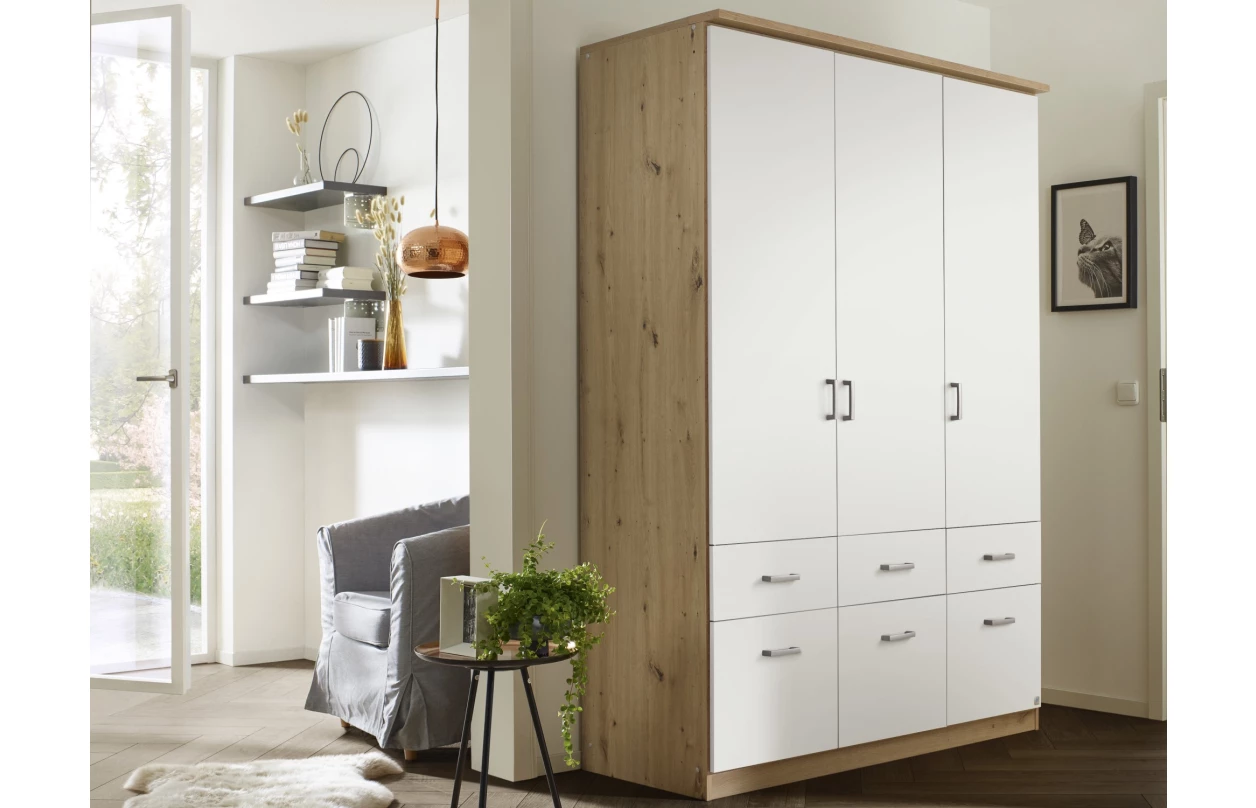 Skříňový nástavec Bremen, 91 cm, dub sonoma/bílá 18
