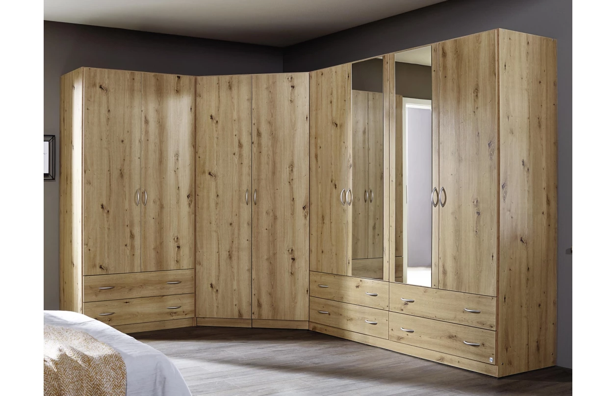 Šatní skříň Case, 91 cm, bílá 12