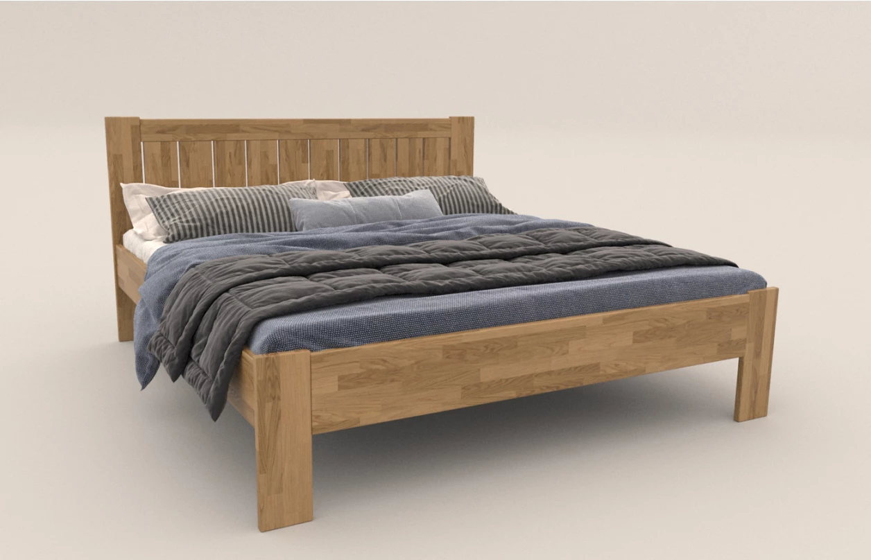 Postel Berta 180x200 cm, šedý buk 1