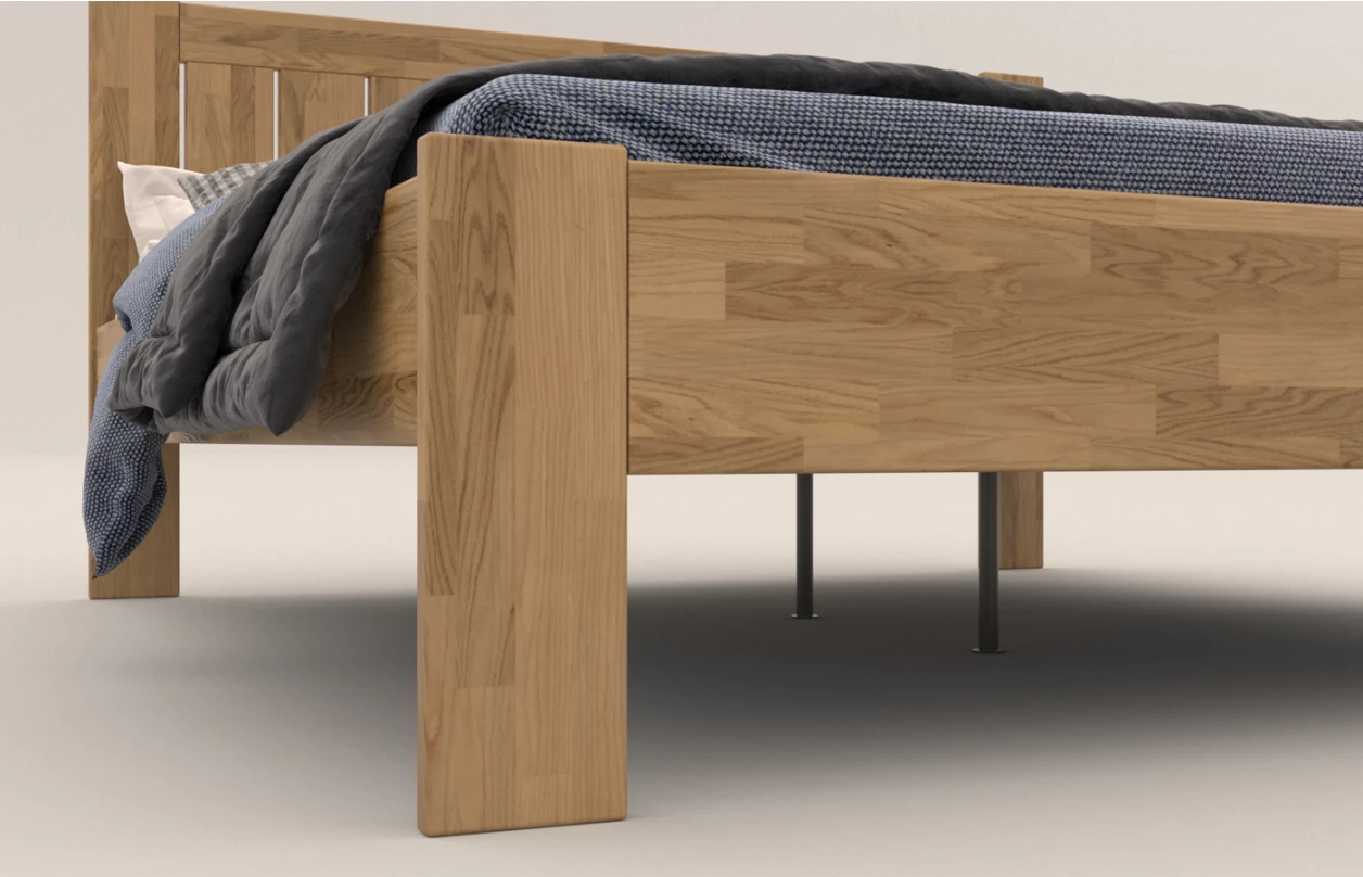 Postel Berta 180x200 cm, šedý buk 2