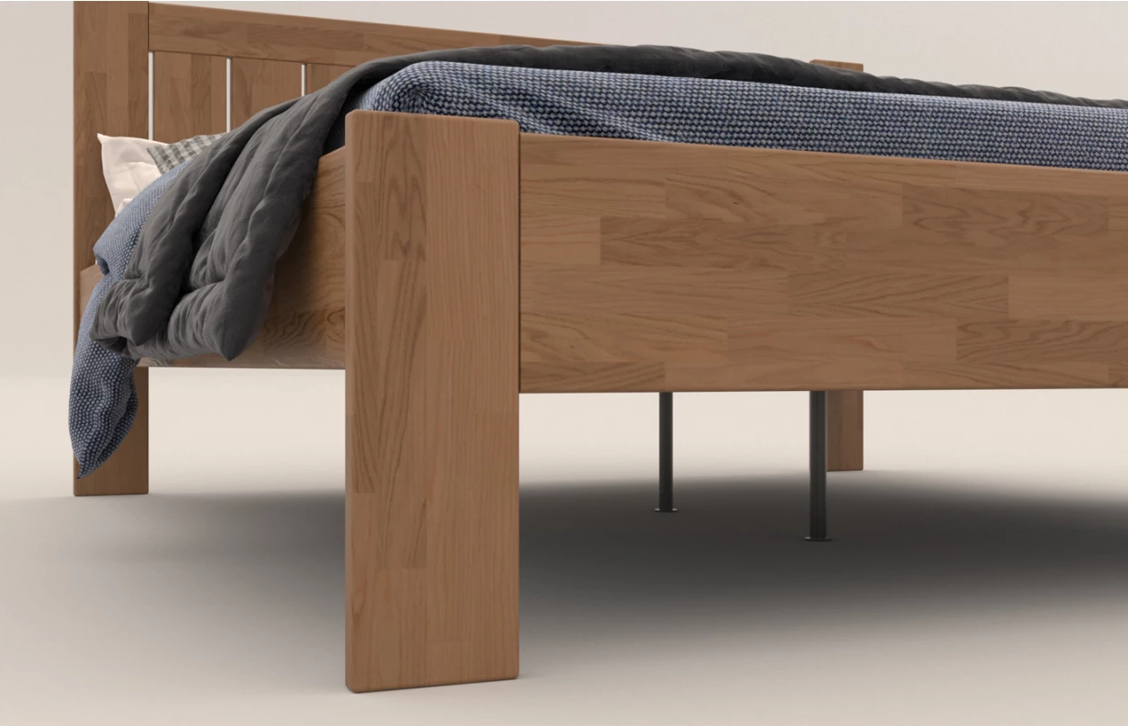 Postel Berta 180x200 cm, šedý buk 3