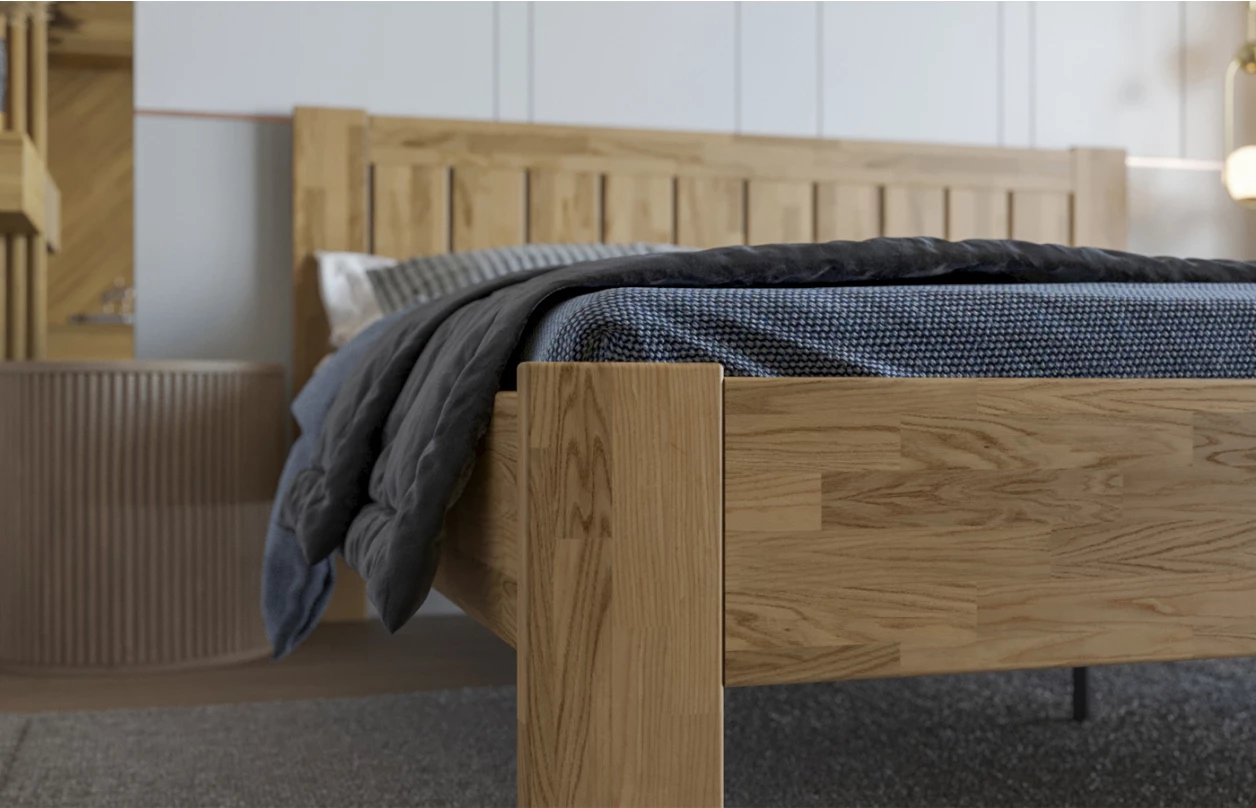 Postel Berta 180x200 cm, šedý buk 7
