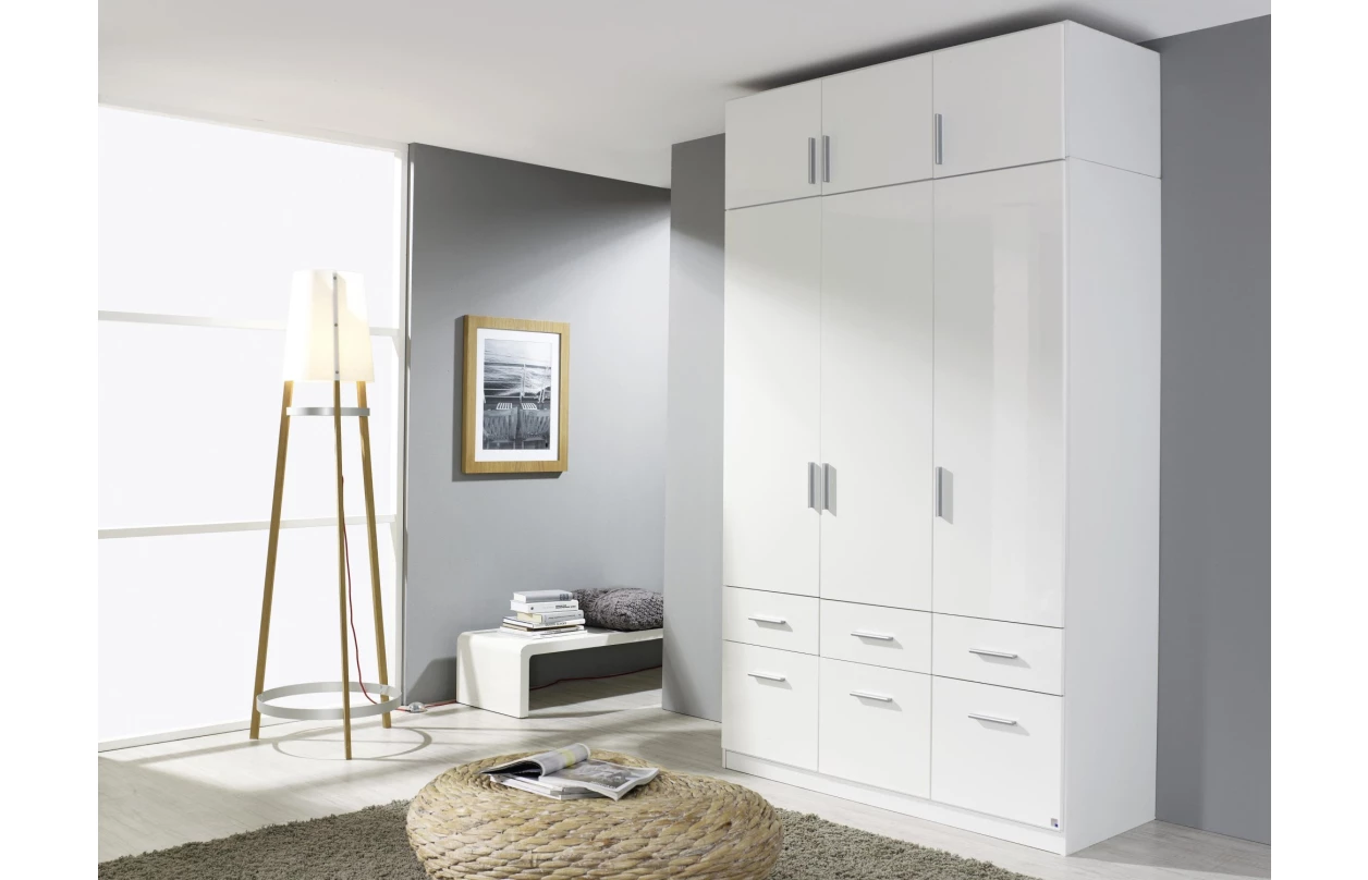 Rohová skříň Celle AN925-3126, bílá 12