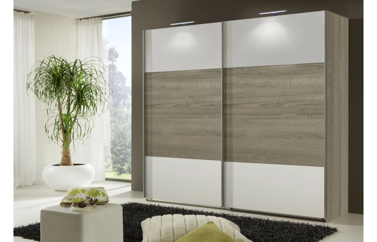 Šatní skříň Easy Plus, 225 cm, bílá 37