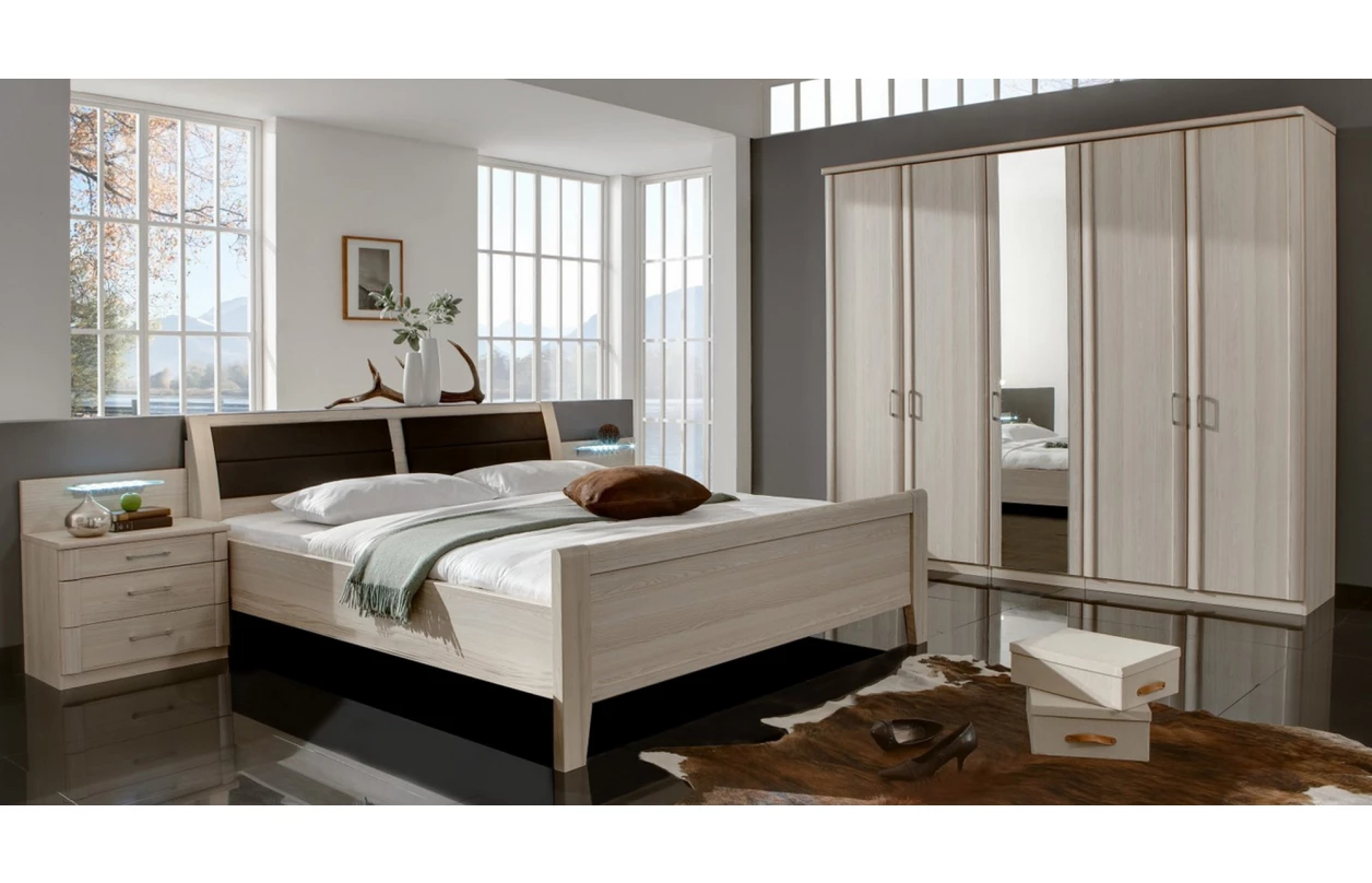 Skříňové přemostění k posteli Luxor, polární modřín 9