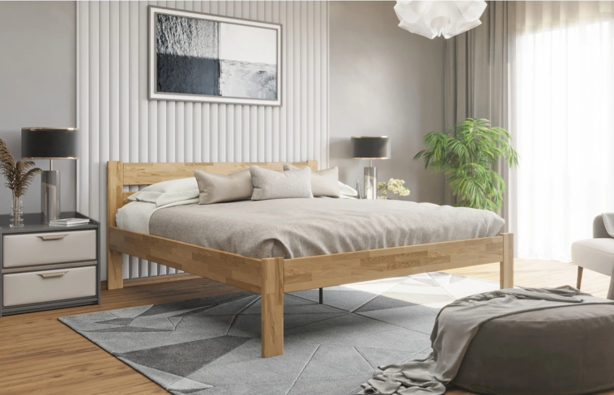 Postel Lina 180x200 cm, bělený buk 5