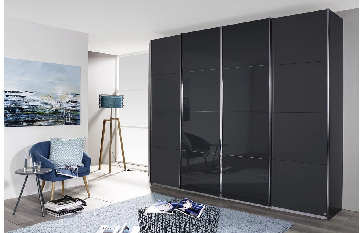 Paspartový rám s osvětlením k šatní skříni Syncrono, 323 cm, bílý 7