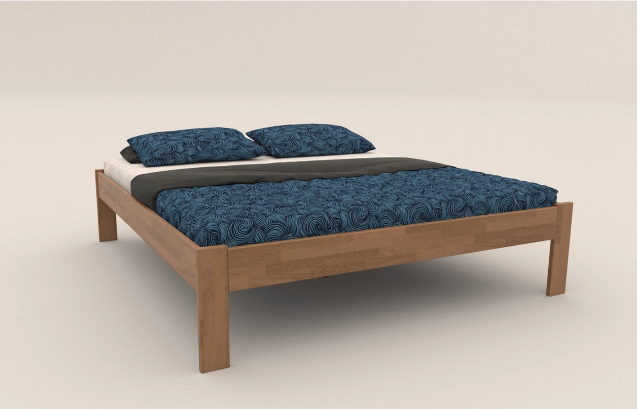 Postel Tema Futon 180x200 cm, bělený buk 1