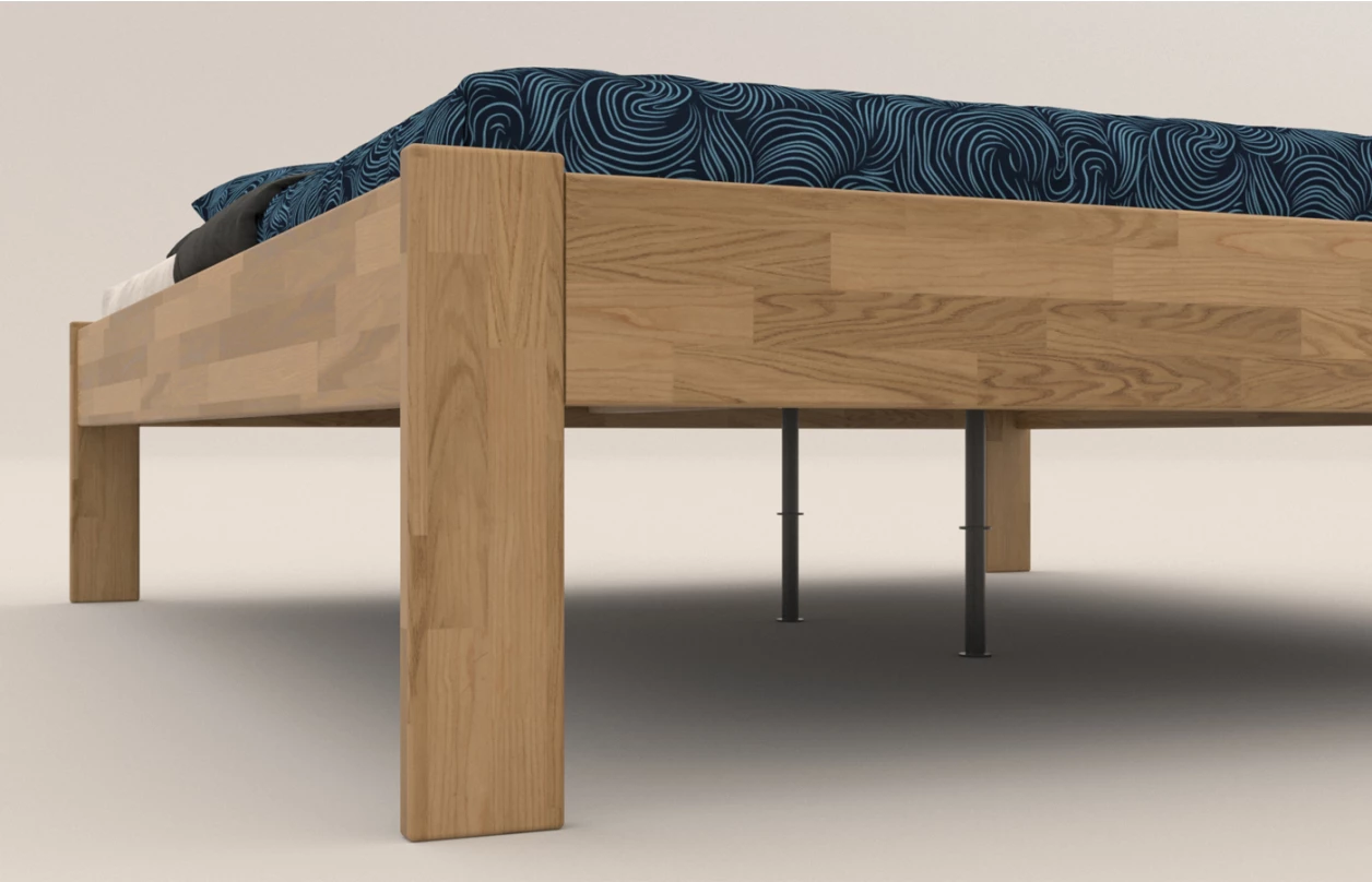 Postel Tema Futon 180x200 cm, šedý buk 2