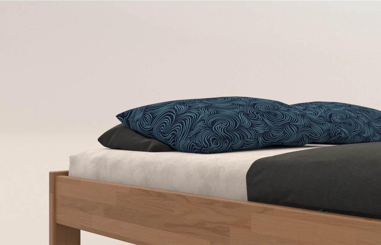 Postel Tema Futon 180x200 cm, šedý buk 3