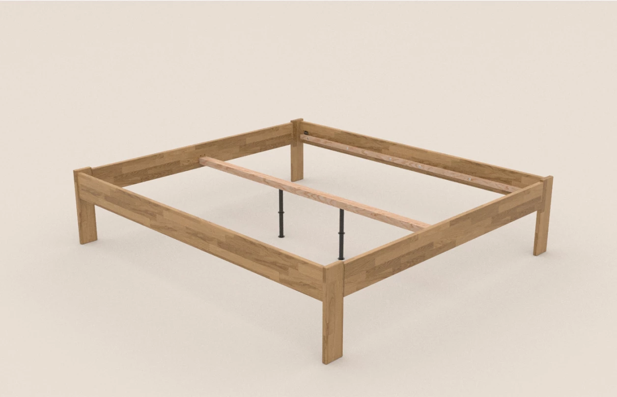 Postel Tema Futon 180x200 cm, šedý buk 4