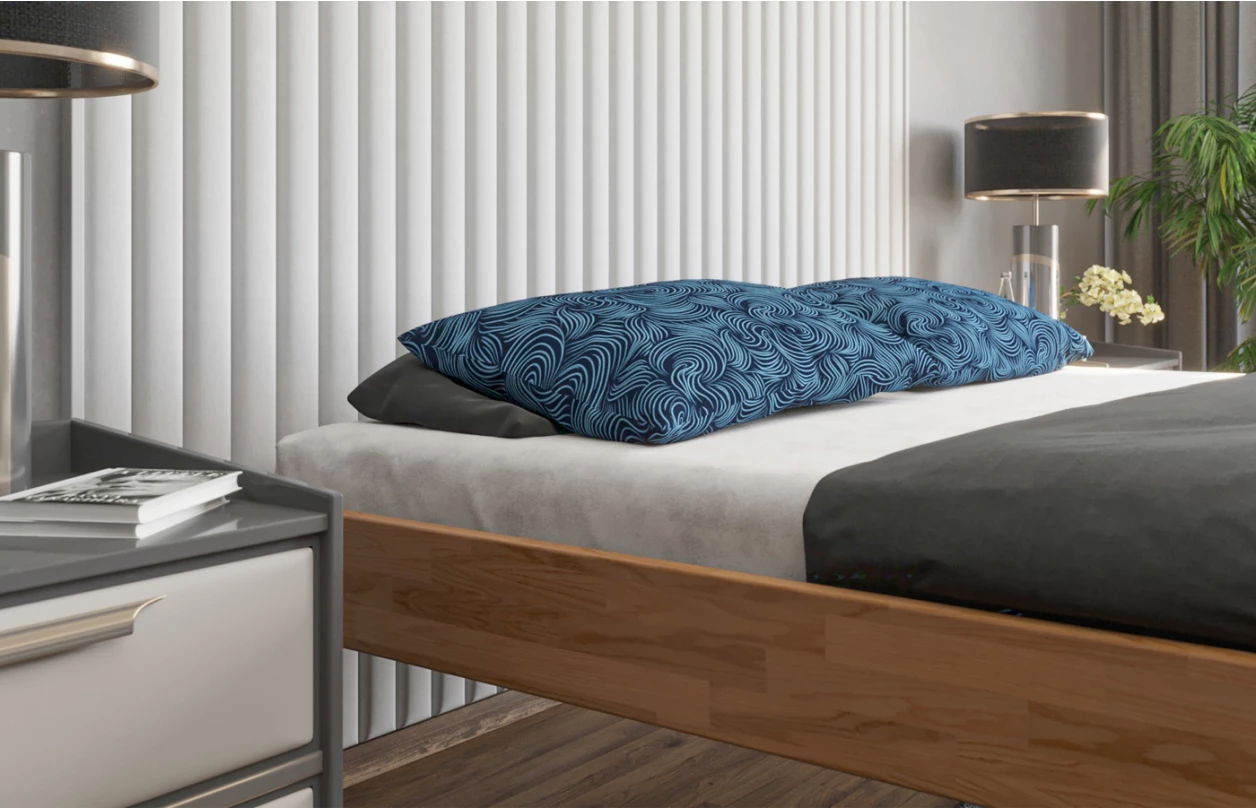 Postel Tema Futon 180x200 cm, šedý buk 7