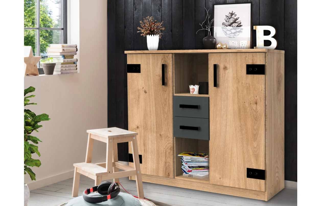 Úložné zásuvky pod postel (set 2 ks) Liverpool, dub 6
