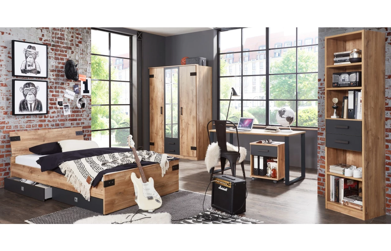 Postel Liverpool 90x200 cm, dub 2