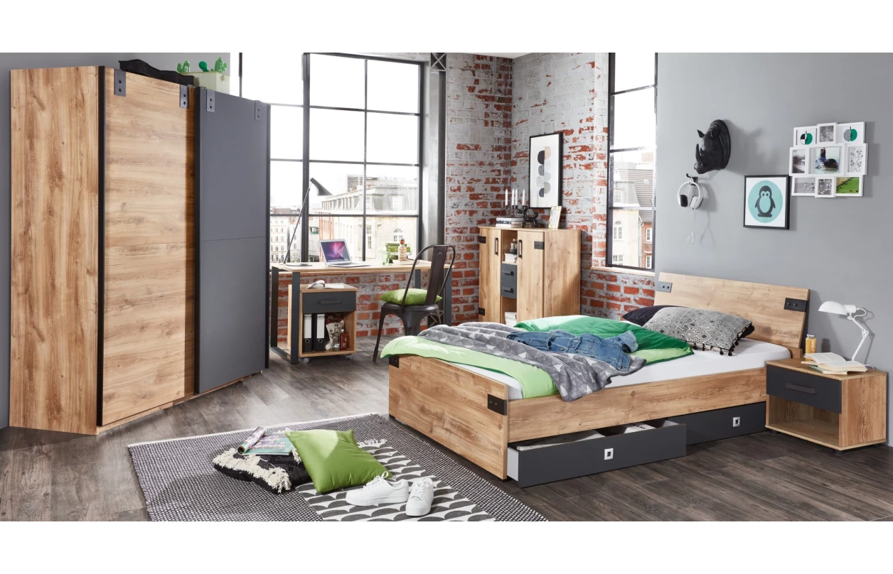 Postel Liverpool 90x200 cm, dub 5
