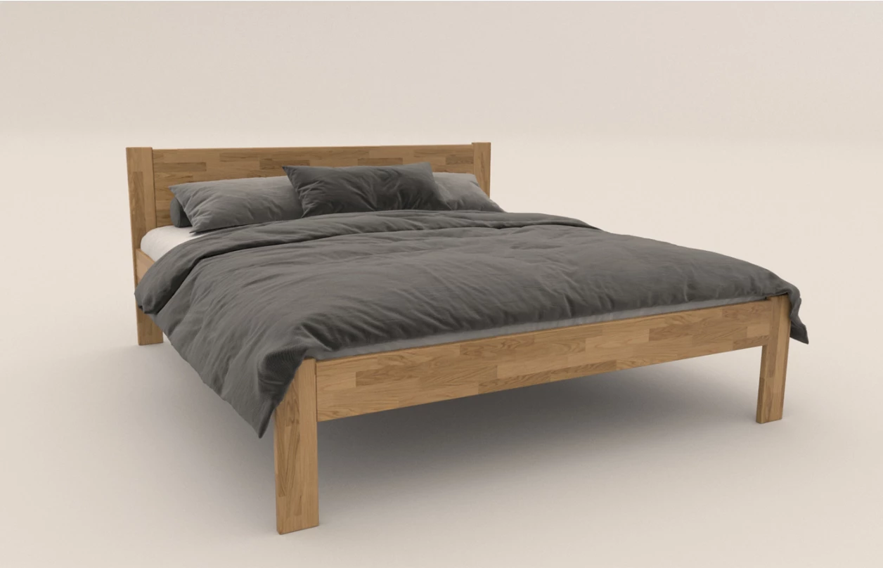 Postel Fava 180x200 cm, šedý buk 1