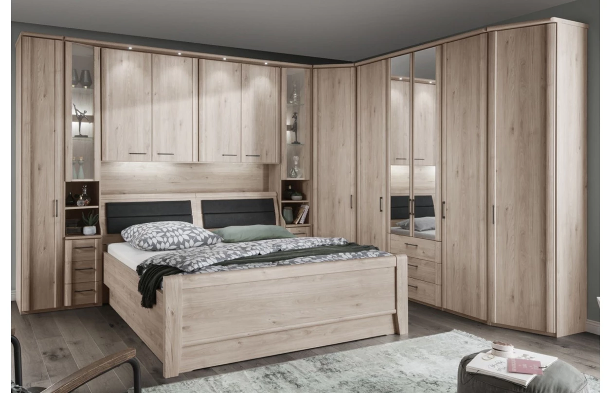 Sada 2 ks úložná zásuvka pod postel Luxor, polární modřín 25