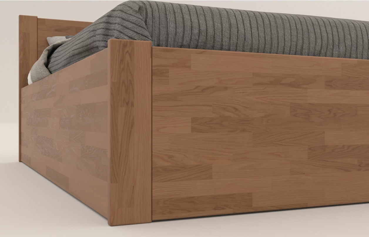 Postel s úložným prostorem Fava Box 180x200 cm, šedý buk 2