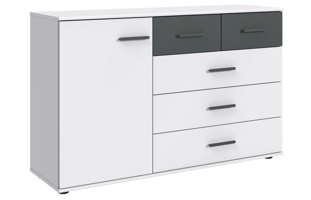 Šatní skříň se zásuvkami Digit, 225 cm, béžová kašmír/dub artisan 90