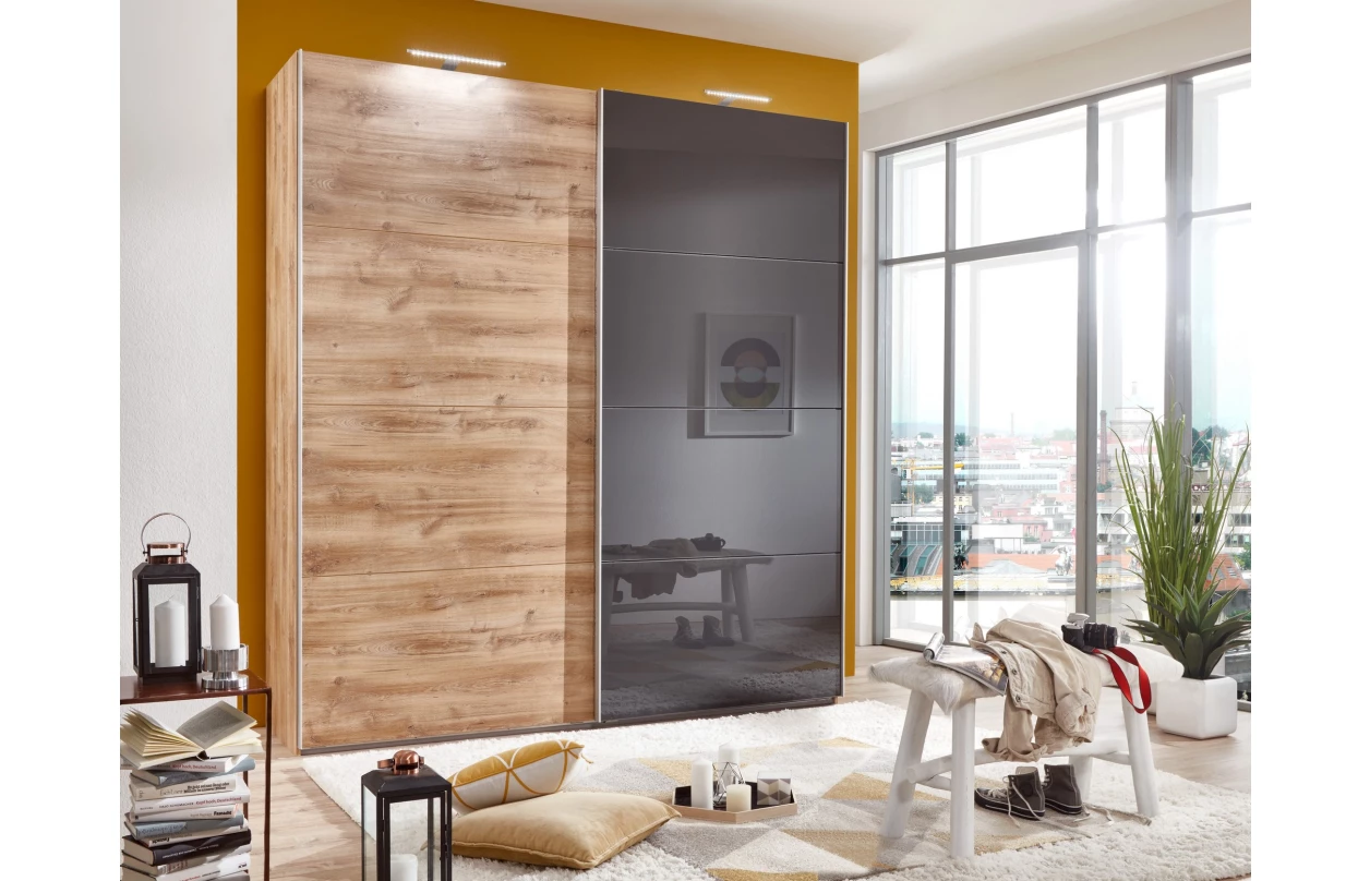 Posuvné dveře ke korpusu skříně šířky 225 cm Easy Plus, zrcadlo 33