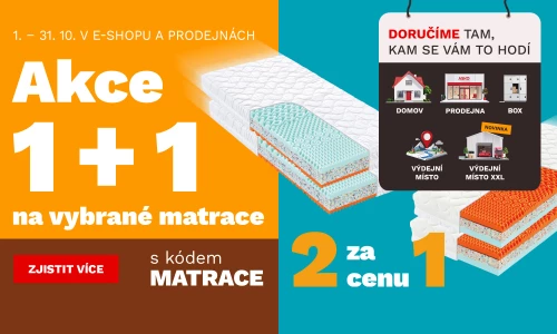 Matrace 1+1 zdarma 1-31-10-2026