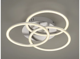 Stropní/nástěnné LED osvětlení Circle, matný nikl