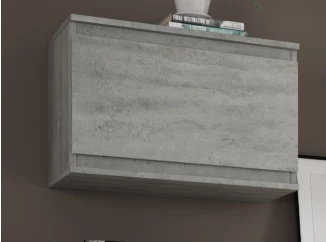 Nástěnná skříňka Carlos, šedý beton, 60 cm