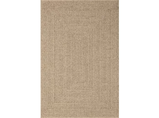 Venkovní/vnitřní koberec Kenzy 80x150 cm, přírodní čtverce