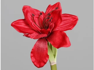 Umělá květina Vánoční amarylis 30 cm, červená