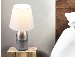 Stolní lampa Eugen, bílá