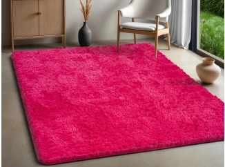 Koberec Fluffy Shaggy 120x160 cm, fuchsiový