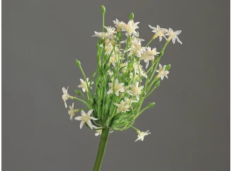 Umělá květina Česnek 70 cm, krémový
