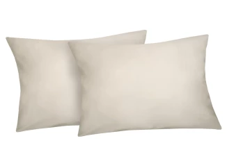 Povlak na polštář (2 ks) Satin 40x60 cm, krémový