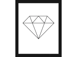 Rámovaný obraz Diamant, 20x25 cm