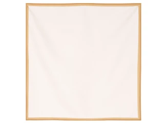 Vánoční ubrus 80x80 cm, krémový  se zlatými vetkanými nitkami