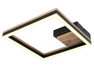 Stropní LED osvětlení Beatrix 27 cm, kov/dřevo