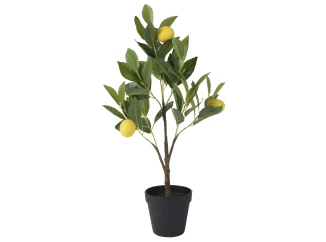 Umělá rostlina Citrónovník v květináči, 60 cm