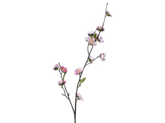 Umělá květina Třešňový květ 70 cm, růžová