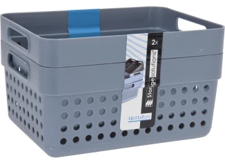 Úložný koš (2 ks) 1,25 l, různé barvy