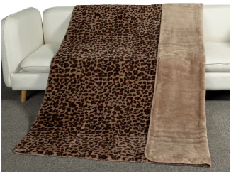 Deka Fashion Leopard 150x200 cm, hnědá