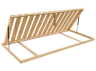 Laťový rošt v rámu s bočním výklopem Natural SM 90x200, 14 latí, pevný