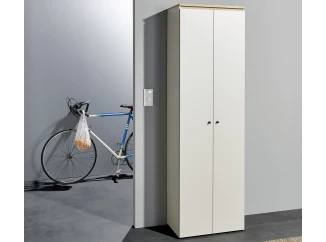 Předsíňová šatní skříň Lime 60 cm, béžová kašmír/dub evoke