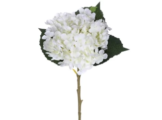 Umělá květina Hortenzie 50 cm, bílá